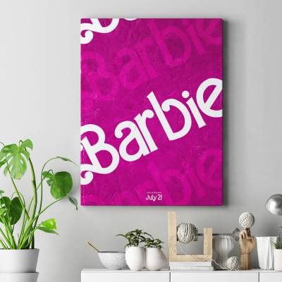 تابلو کنواس (بوم) طرح باربی ( Barbie ) - کد : 013 