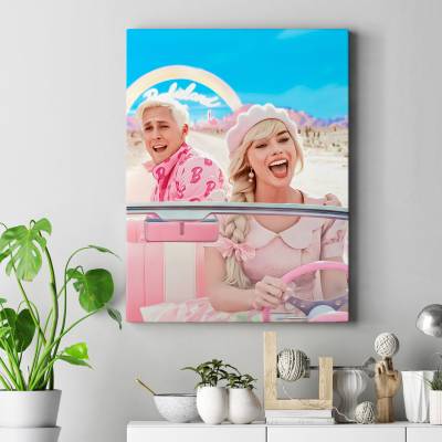 تابلو کنواس (بوم) طرح باربی ( Barbie ) - کد : 025