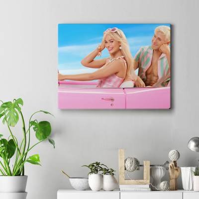 تابلو کنواس (بوم) طرح باربی ( Barbie ) - کد : 027