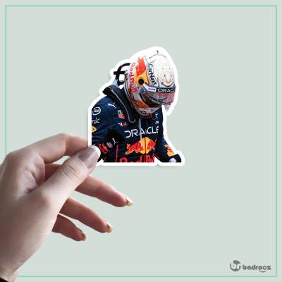 استیکر و برچسب max verstappen WIN
