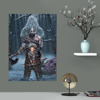 پوستر  طرح بازی خدای جنگ ( God of War ) - کد : 003