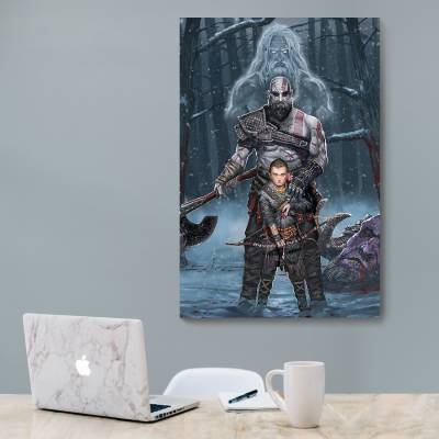 شاسی  طرح بازی خدای جنگ ( God of War ) - کد : 003