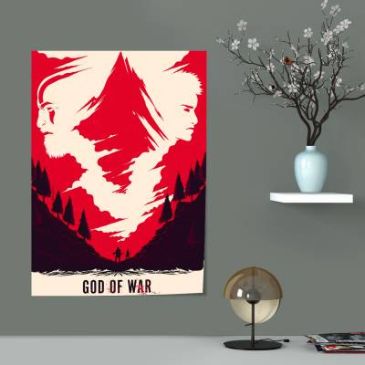 پوستر  طرح بازی خدای جنگ ( God of War ) - کد : 004
