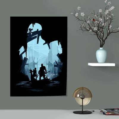 پوستر  طرح بازی خدای جنگ ( God of War ) - کد : 008 	