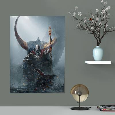 پوستر  طرح بازی خدای جنگ ( God of War ) - کد : 009