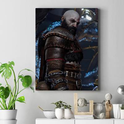 تابلو کنواس (بوم)  طرح بازی خدای جنگ ( God of War ) - کد : 012