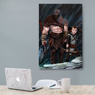 شاسی  طرح بازی خدای جنگ ( God of War ) - کد : 013