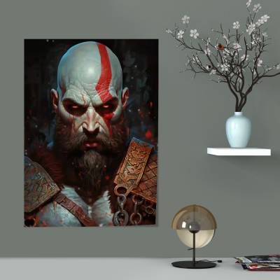 پوستر  طرح بازی خدای جنگ ( God of War ) - کد : 016