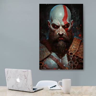 شاسی  طرح بازی خدای جنگ ( God of War ) - کد : 016