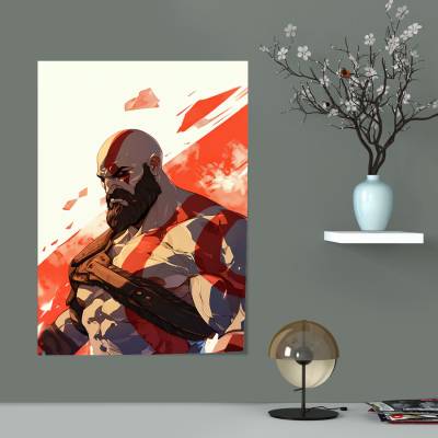 پوستر  طرح بازی خدای جنگ ( God of War ) - کد : 017