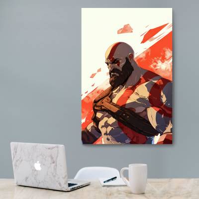 شاسی  طرح بازی خدای جنگ ( God of War ) - کد : 017
