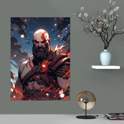 پوستر  طرح بازی خدای جنگ ( God of War ) - کد : 018