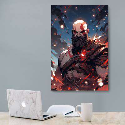 شاسی  طرح بازی خدای جنگ ( God of War ) - کد : 018