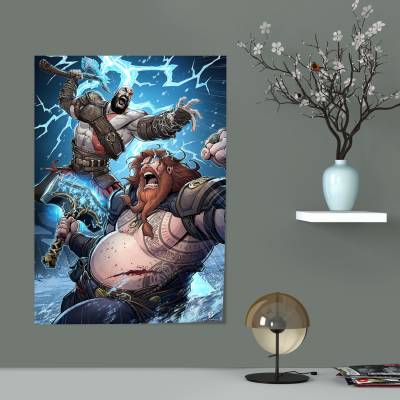 پوستر  طرح بازی خدای جنگ ( God of War ) - کد : 019