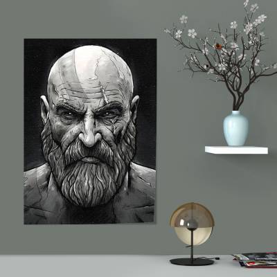 پوستر  طرح بازی خدای جنگ ( God of War ) - کد : 020