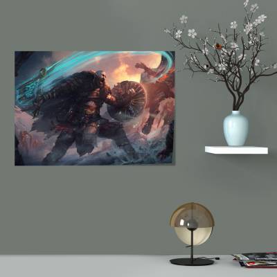 پوستر  طرح بازی خدای جنگ ( God of War ) - کد : 026