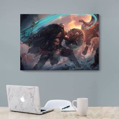 شاسی  طرح بازی خدای جنگ ( God of War ) - کد : 026