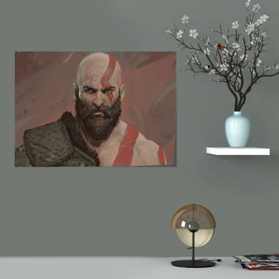 پوستر   طرح بازی خدای جنگ ( God of War ) - کد : 029