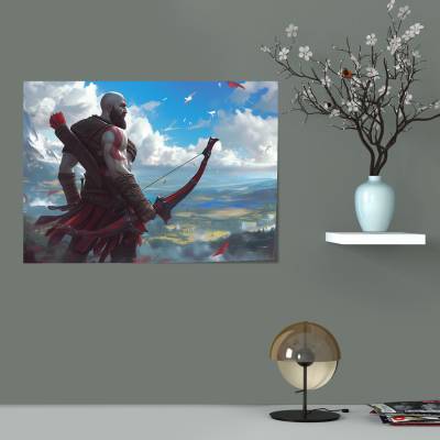 پوستر  طرح بازی خدای جنگ ( God of War ) - کد : 032