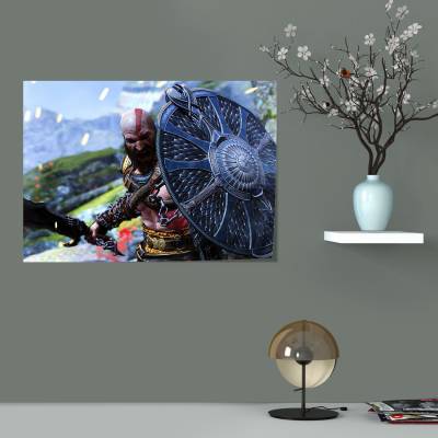 پوستر  طرح بازی خدای جنگ ( God of War ) - کد : 033