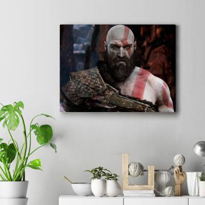تابلو کنواس (بوم) طرح بازی خدای جنگ ( God of War ) - کد : 034