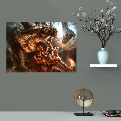 پوستر  طرح بازی خدای جنگ ( God of War ) - کد : 035