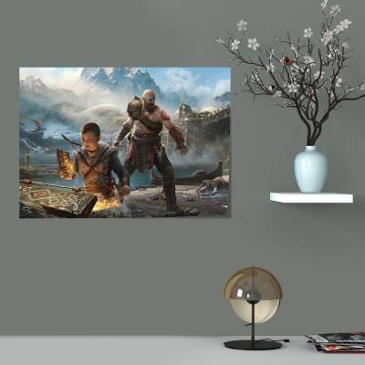 پوستر  طرح بازی خدای جنگ ( God of War ) - کد : 036