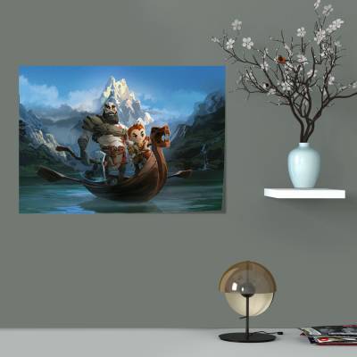 پوستر  طرح بازی خدای جنگ ( God of War ) - کد : 039