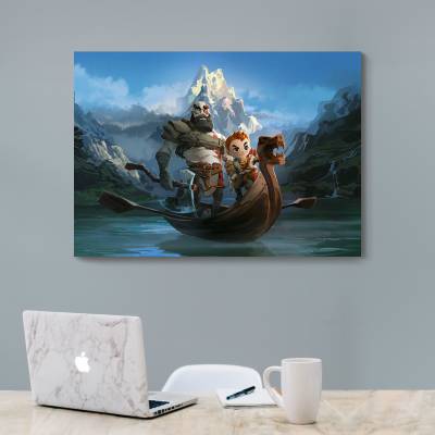 شاسی  طرح بازی خدای جنگ ( God of War ) - کد : 039