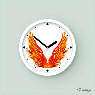 ساعت دیواری  ققنوس آتشین