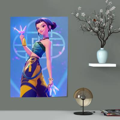 پوستر   طرح شکارچیان شیاطین کی‌پاپ ( KPop Demon Hunters ) - کد: 007