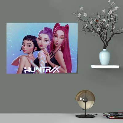 پوستر  طرح شکارچیان شیاطین کی‌پاپ ( KPop Demon Hunters ) - کد: 016