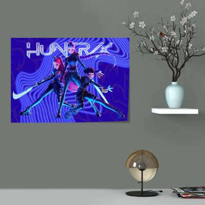 پوستر   طرح شکارچیان شیاطین کی‌پاپ ( KPop Demon Hunters ) - کد: 024