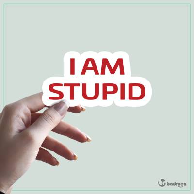 استیکر و برچسب I AM STUPID CHARLES LECLERC