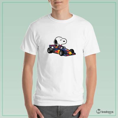 تی شرت مردانه snoopy redbull formula1