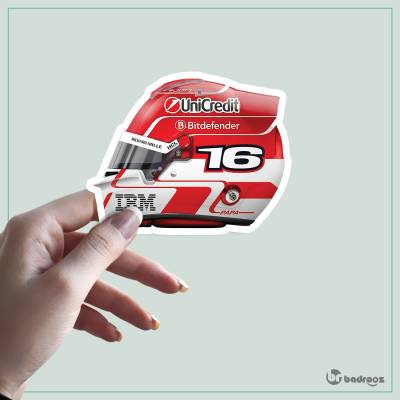 استیکر و برچسب charles helmet design