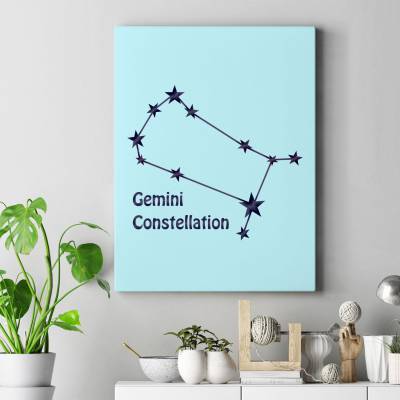 تابلو کنواس (بوم) صورت فلکی ماه خرداد gemini 