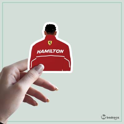 استیکر و برچسب lewis hamilton 