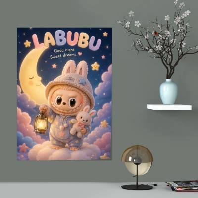 پوستر  طرح لبو بو ( Labubu ) - کد : 004