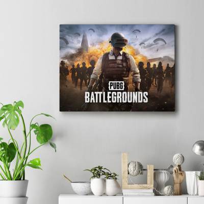تابلو کنواس (بوم) طرح پابجی ( PUBG ) - کد : 001 