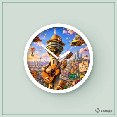 ساعت دیواری  برج میلاد کارتونی