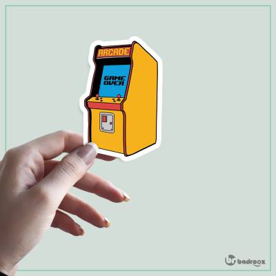 استیکر و برچسب arcade game over