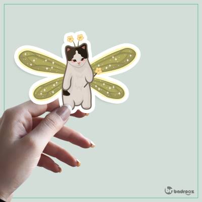 استیکر و برچسب Cute Club | Fairy Cat | Dreamy Pastel Sticker