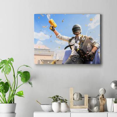 تابلو کنواس (بوم) طرح پابجی ( PUBG ) - کد : 017 