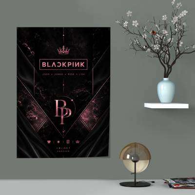 پوستر   طرح گروه کره ای بلک پینک ( BLACKPINK ) - کد : 055