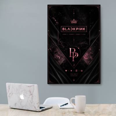 شاسی   طرح گروه کره ای بلک پینک ( BLACKPINK ) - کد : 055