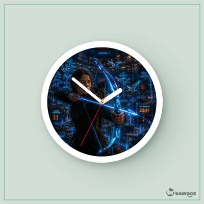 ساعت دیواری  هانگر گیمز و جنگل هولوگرافیک