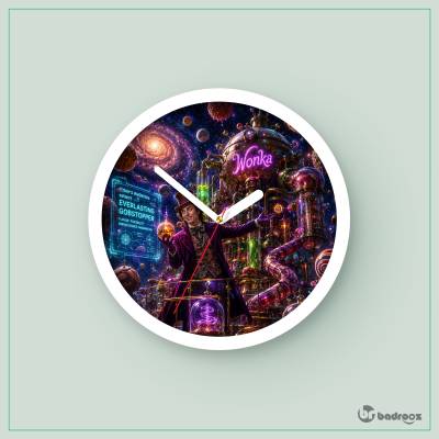 ساعت دیواری  ویلی وانکا در کهکشان آبنباتی