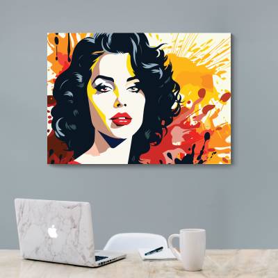 شاسی   نقاشی دیجیتال چهره خانم