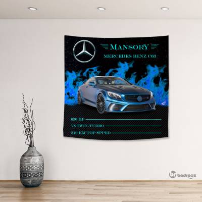 بک دراپ مربع Mercedes Benz C63 Mansory
